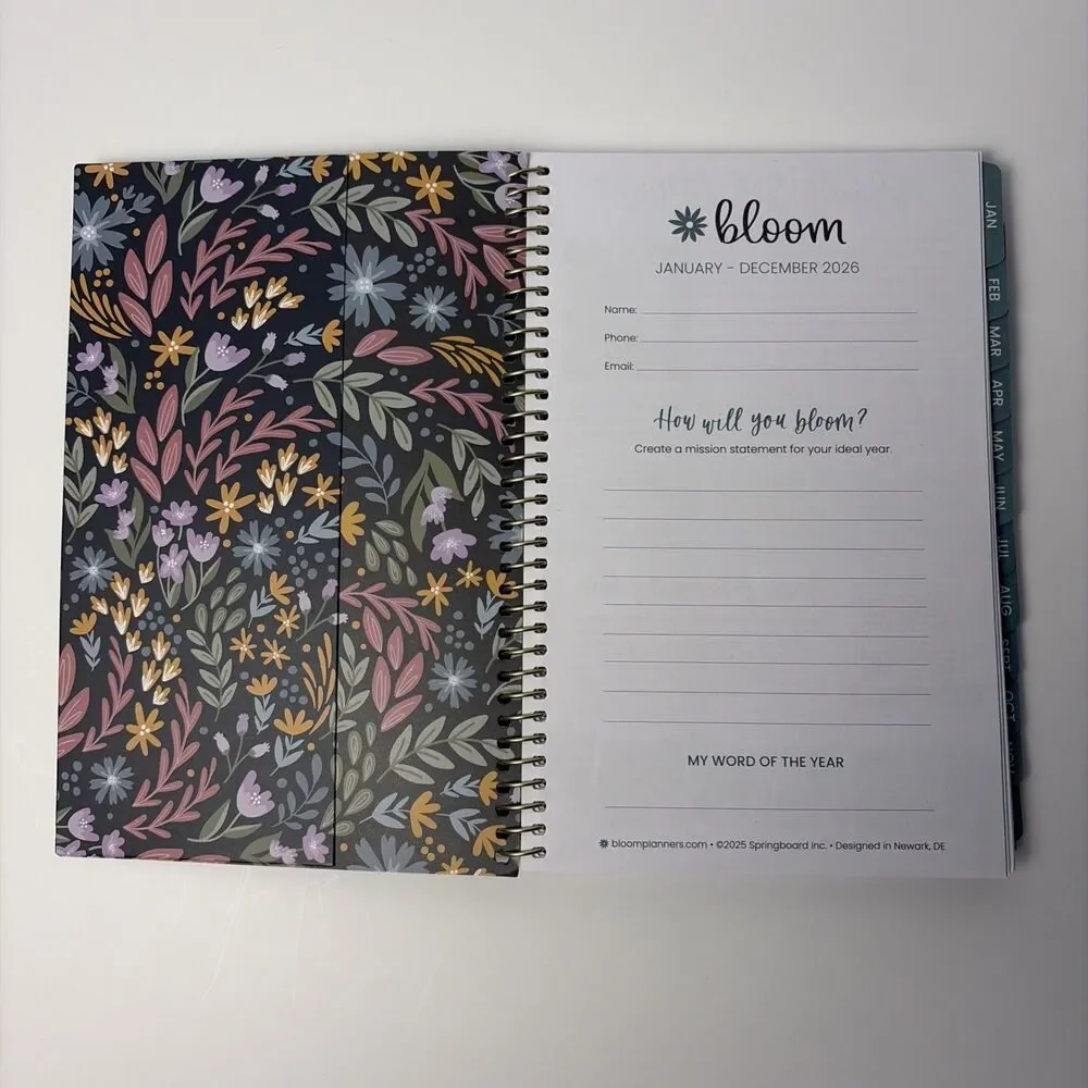 2026 Weekly Monthly Calendar 5.5x8.25” w/ Stickers, Be Kind